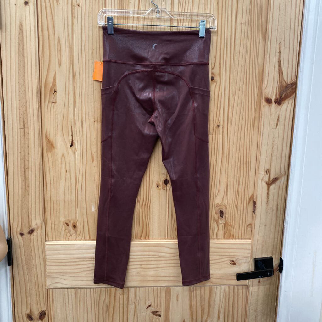 WOMENS ZYIA LEGGINGS WINE 6-8