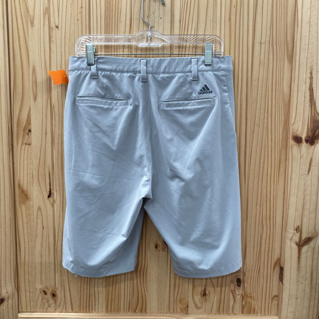 MENS ADIDAS GOLF SHORTS LT GREY 30