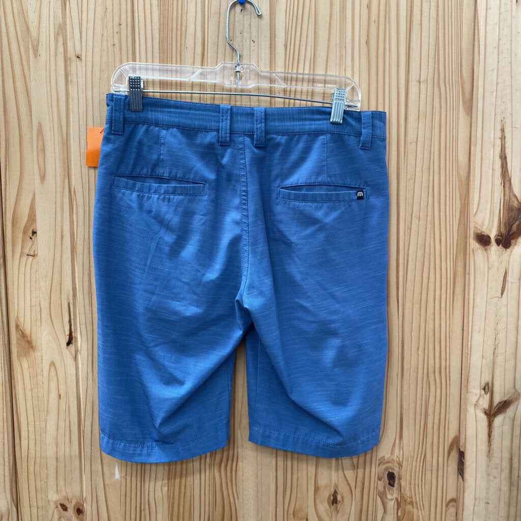 MENS TRAVIS MATHEW GOLF SHORTS BLUE 30