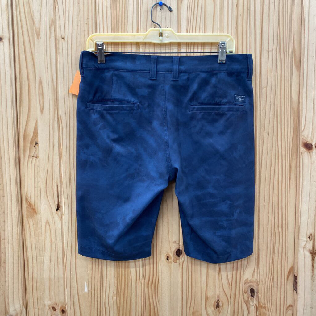MENS TRAVIS MATHEWS GOLF SHORTS NAVY BLUE 30