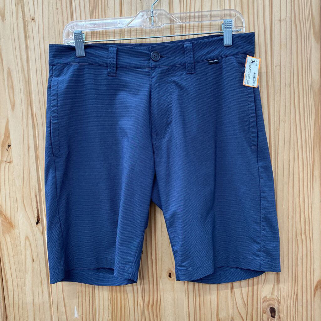 MENS TRAVIS MATHEWS GOLF SHORTS NAVY BLUE 30
