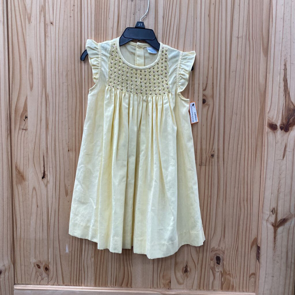 GIRLS EDGEHILL COLLECTION YELLOW SL DRESS 3T