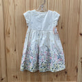 GIRLS EDGEHILL COLECTION WHITE FLORAL DRESS 3T