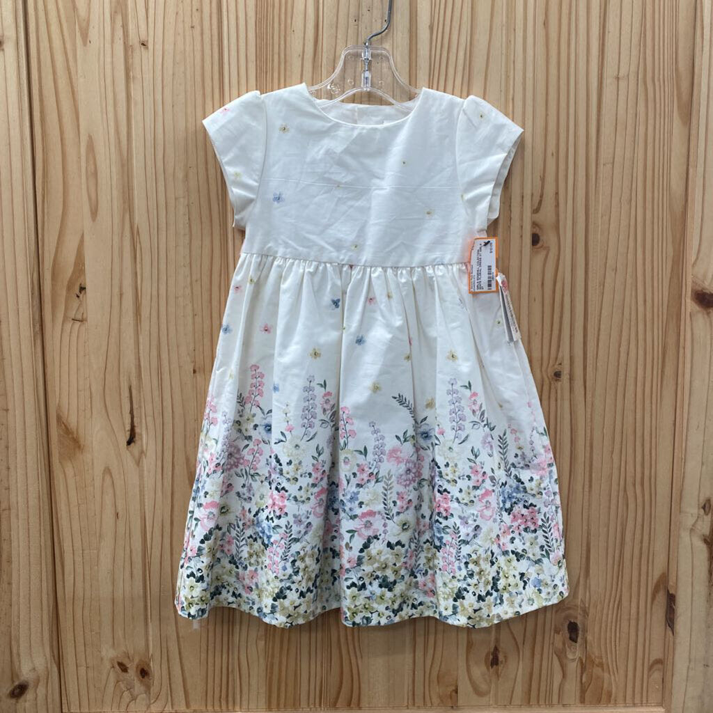 GIRLS EDGEHILL COLECTION WHITE FLORAL DRESS 3T
