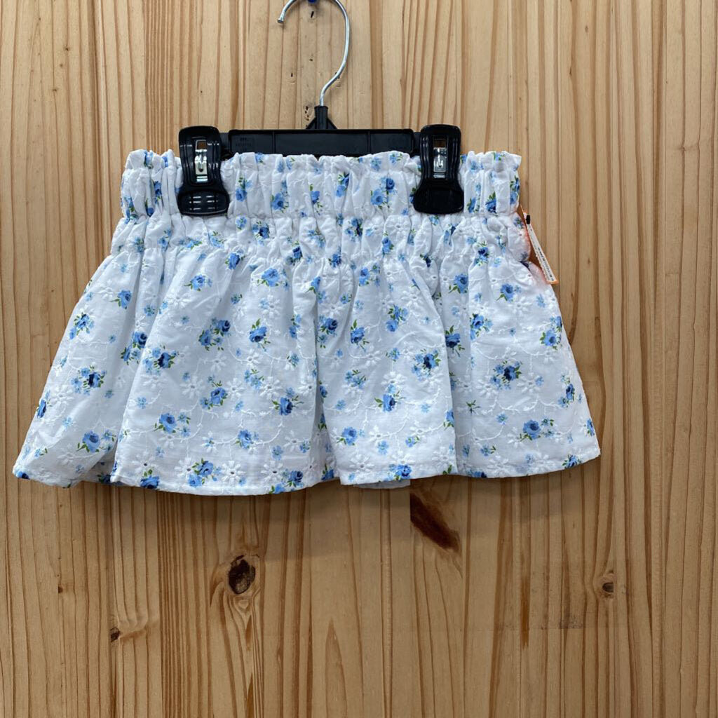 GIRLS COPPER KEY WHITE FLORAL SKIRT 3T NWT