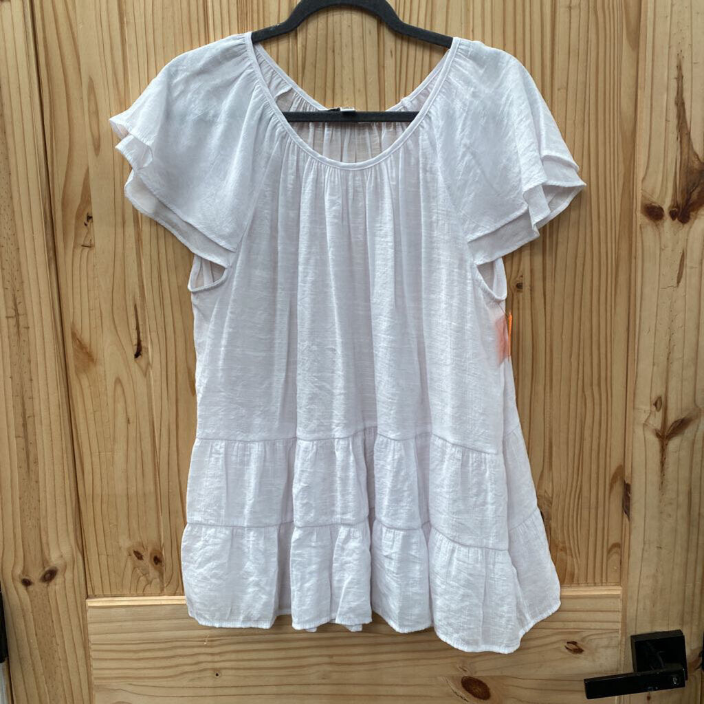 WOMENS COUNTERPARTWHITE CASUAL TOP XL