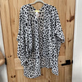 WOMENS VIV & LOU BLK/WHITE CASUAL SHAW ONE SIZE