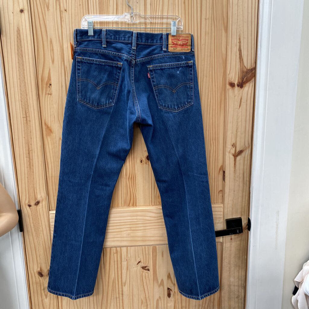 MENS WRANGLER DK DENIM JEANS 33X30