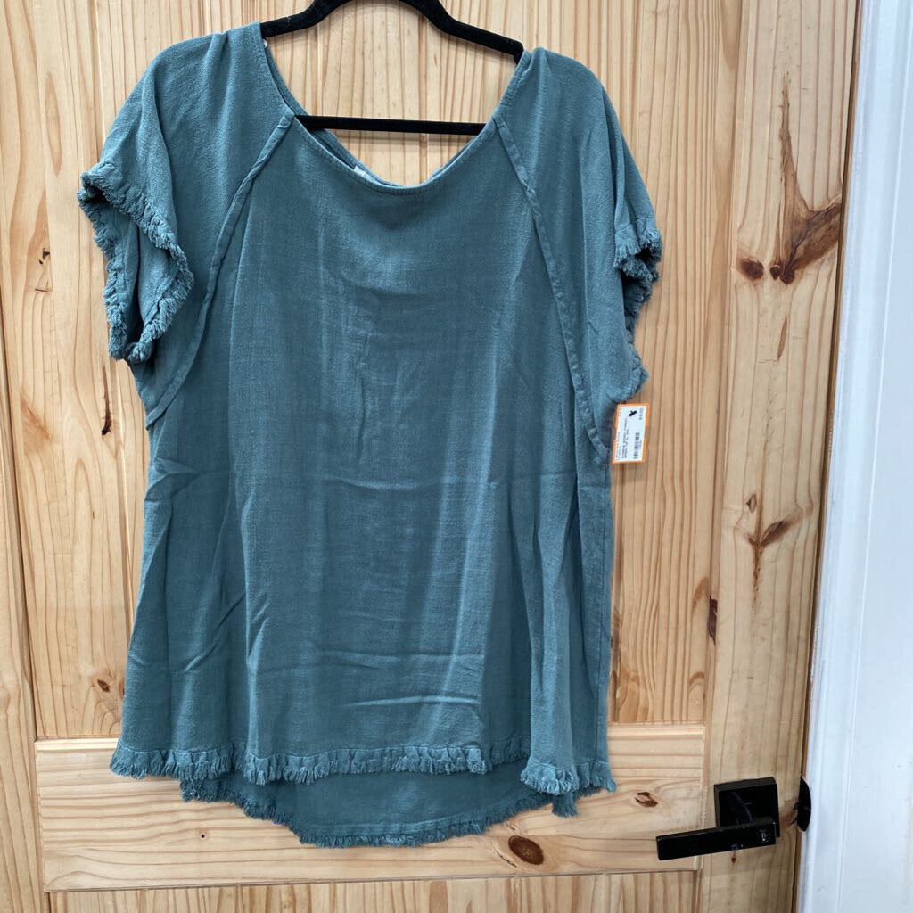 WOMENS UMGEE+ FOREST GREEN TOP XL