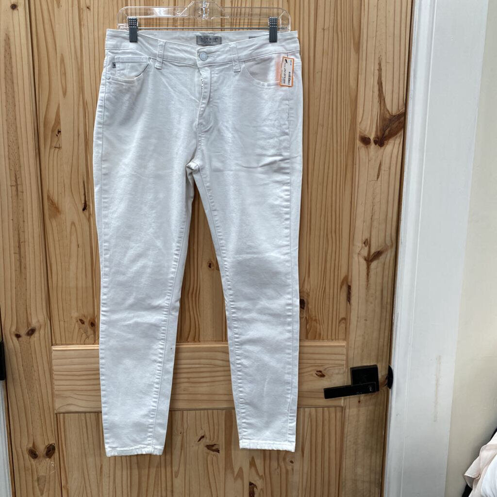 WOMENS JUDY BLUE WHITE DENIM JEANS 11