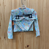 GIRLS TOMMY BAHAMA 2PC SWIM SET LT BLUE 4T