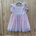 GIRLS POPATU LT PINK DRESS W/CHERRIES 4