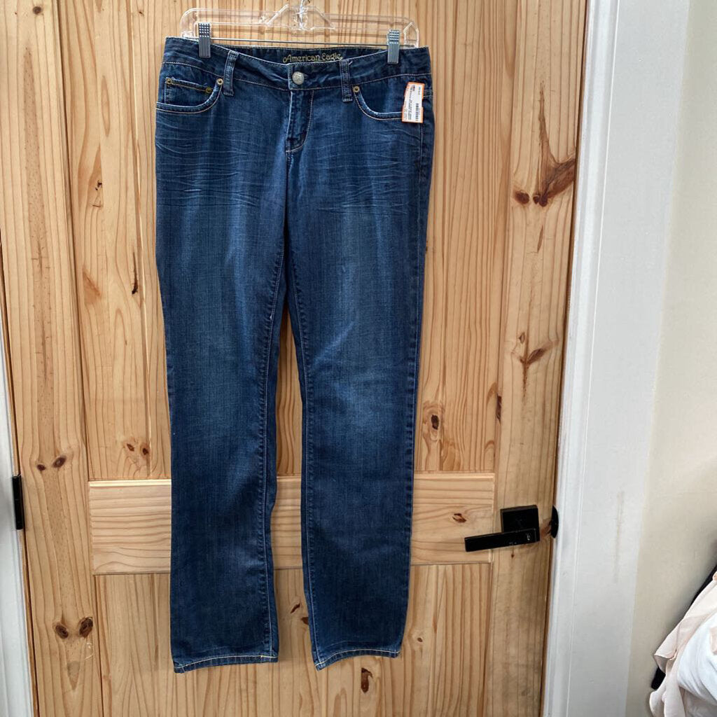 WOMENS AMERICAN EAGLE DK DENIM JEANS 6