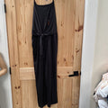 WOMENS MAURICES SL BLK ROMPER L NWT