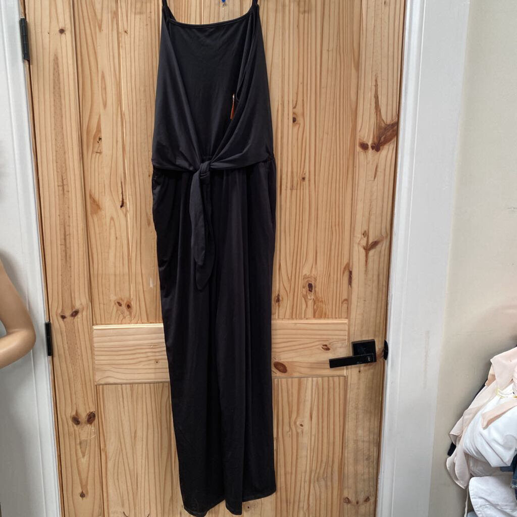 WOMENS MAURICES SL BLK ROMPER L NWT