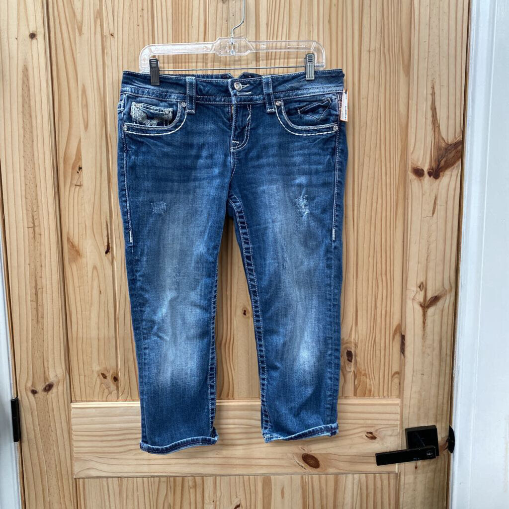 WOMENS VIGOSS DENIM CAPRIS 7/8