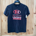 BOYS UNDER ARMOUR SHIRT RED/WHITE/BLK YL 12