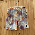 BOYS RVCA SHORTS PURPLE/ORANGE/SKY BLUE L 12 NWT
