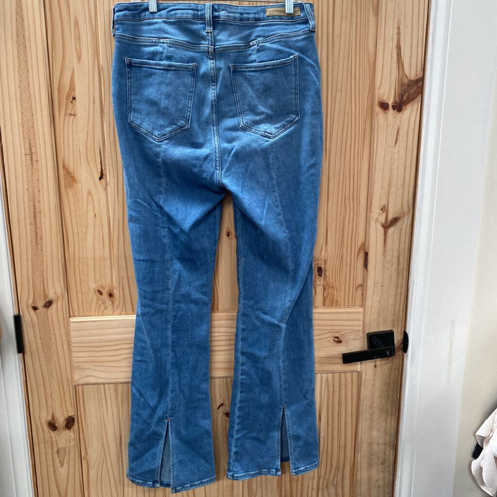 WOMENS CELLO LT DENIM FLARE JEANS 14