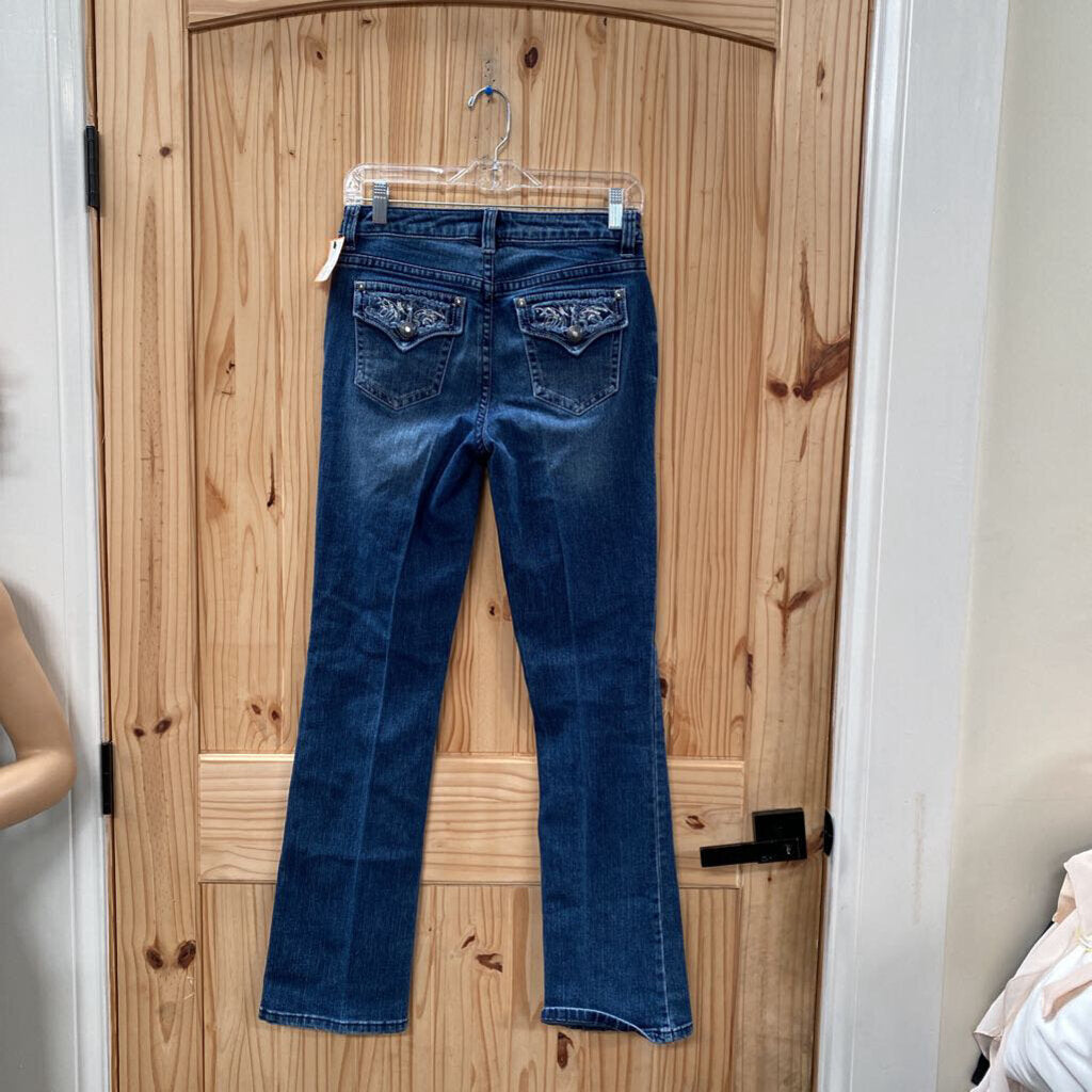 WOMENS APT. 9 DK DENIM JEANS 4