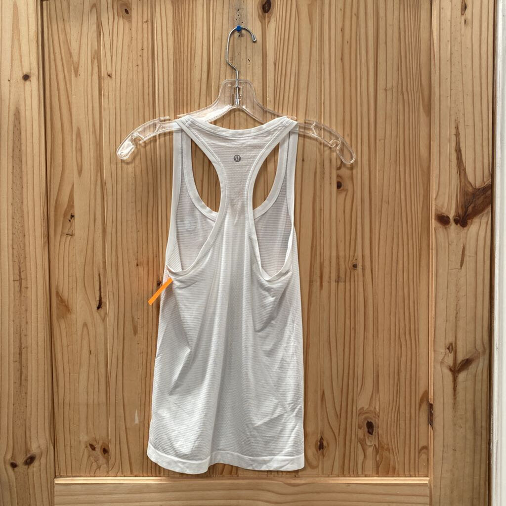 WOMENS LULULEMON GRIT LACROSSE WHITE TANK