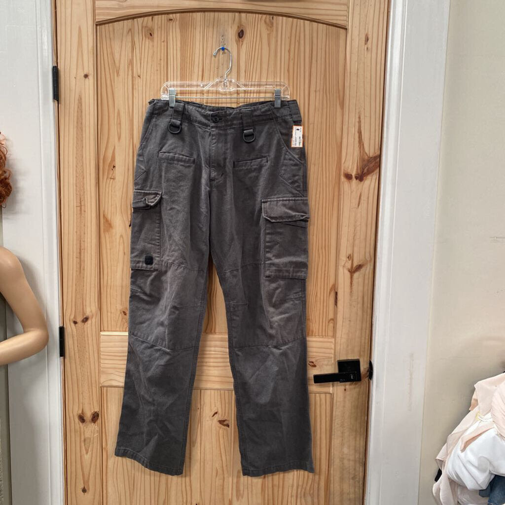 MENS CHARCOAL CARGO PANTS 34X34