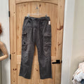 MENS CHARCOAL CARGO PANTS 34X34