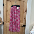 WOMENS ACCENT CASUAL PANTS PINK/WHITE ONE SIZE NWT