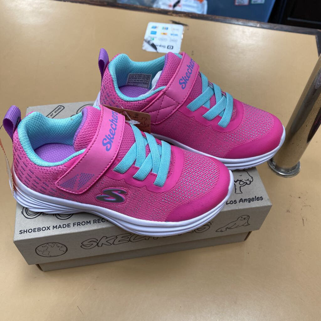 GIRLS SKECHERS SHOES PINK 10 NWT