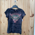 WOMENS HARLEY DAVIDSON CHARCOAL SHIRT S