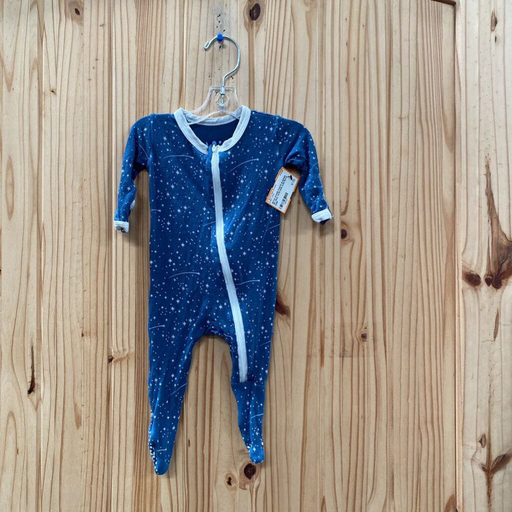 BOYS KICKEE PANTS SLEEPER SK TEAL W/STARS 0/3M