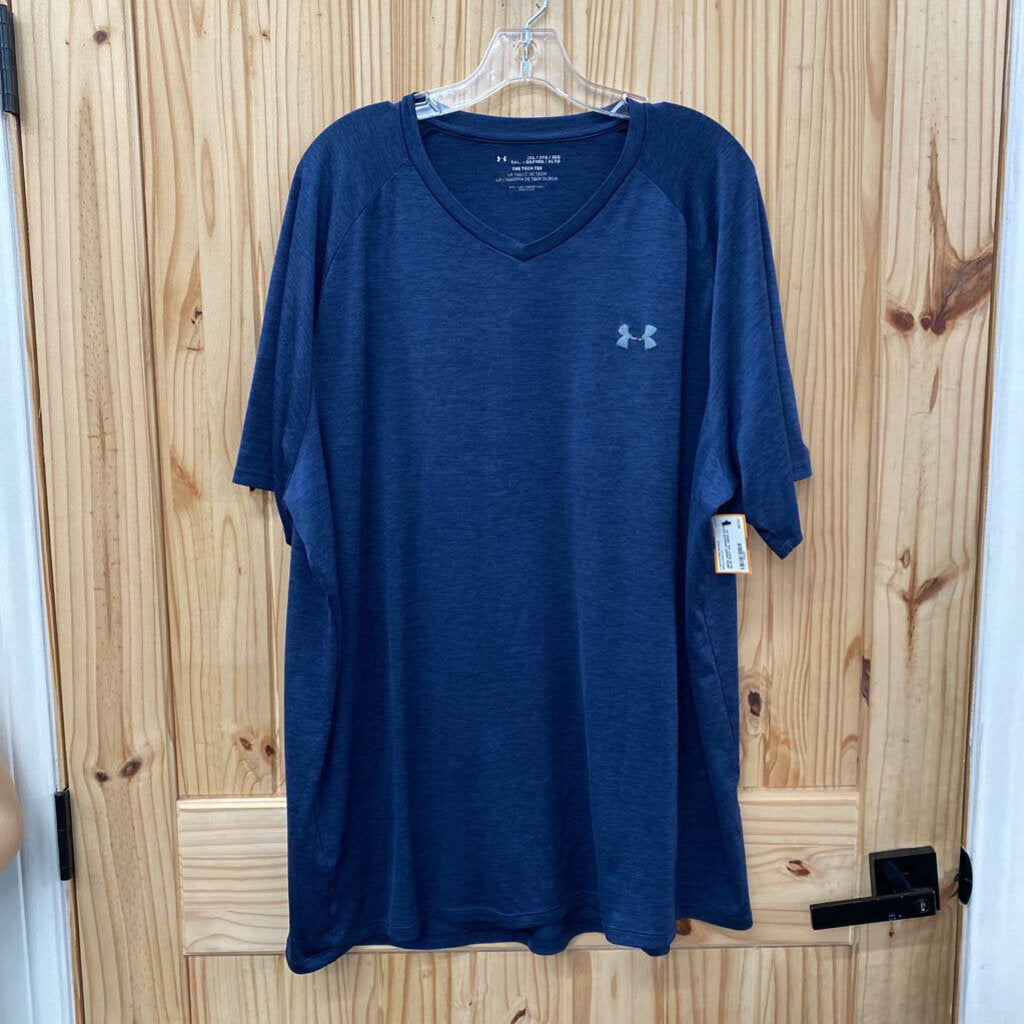 MENS UNDER ARMOUR NAVY BLUE SHIRT 3XL
