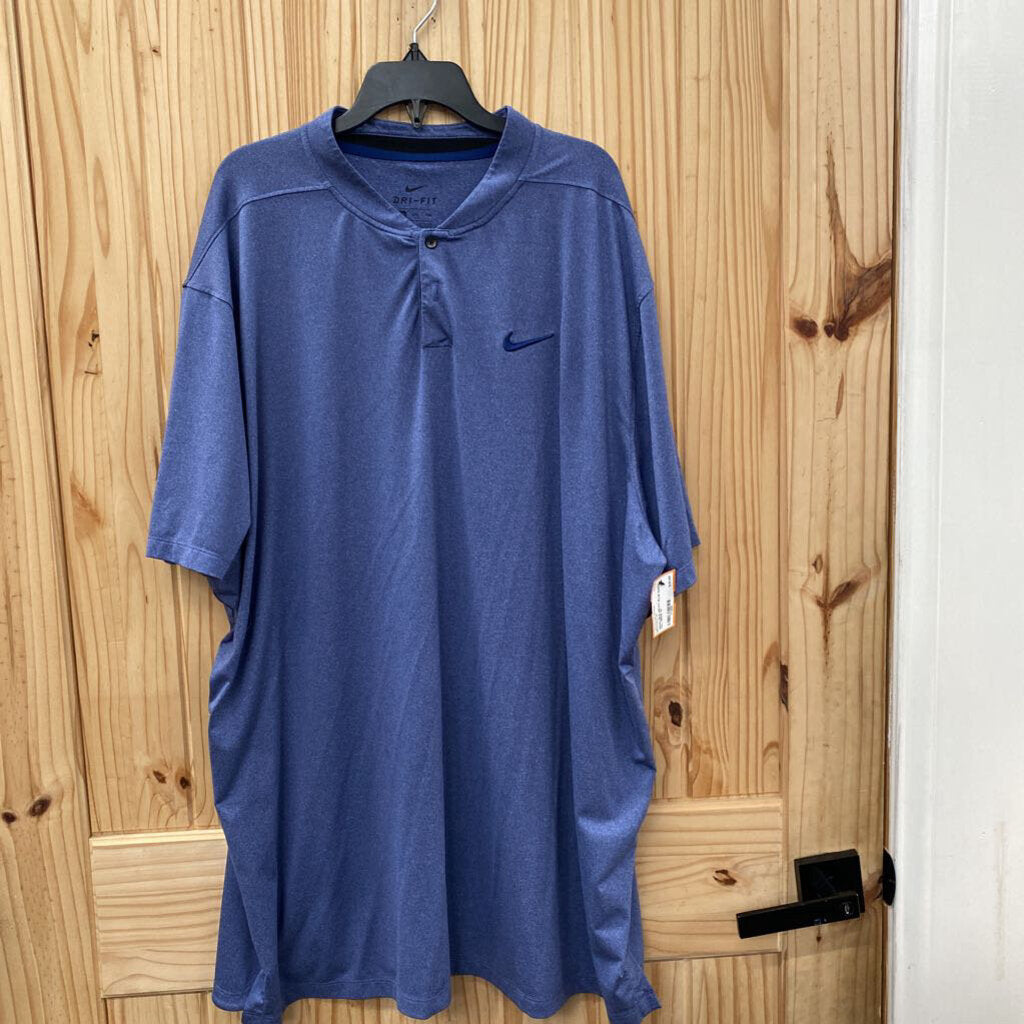 MENS NIKE DRI-FIT BLUE SHIRT XXL