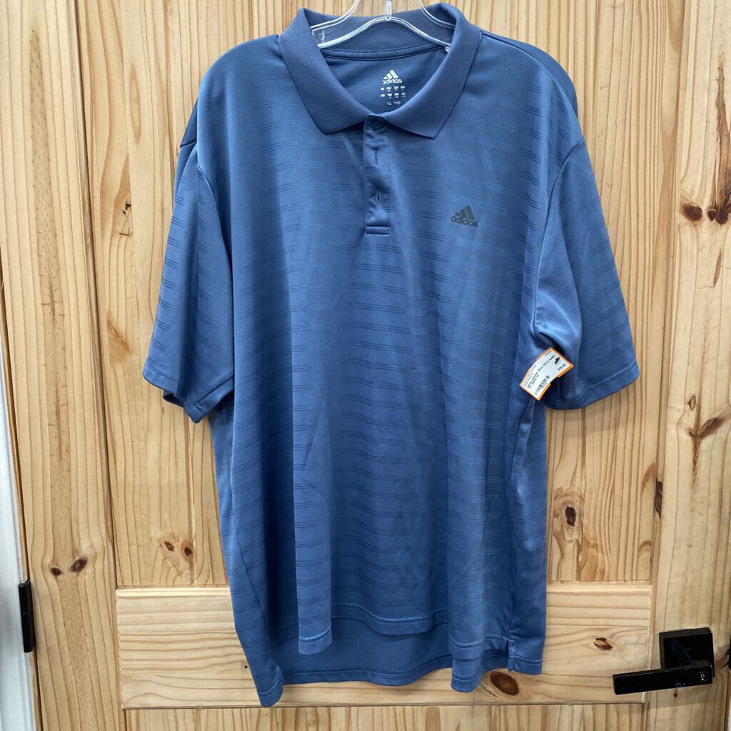 MENS ADIDAS TEAL POLO SHIRT 2XL