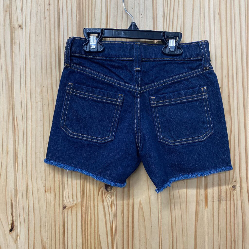 GIRLS OLD NAVY DK DENIM SHORTS 6
