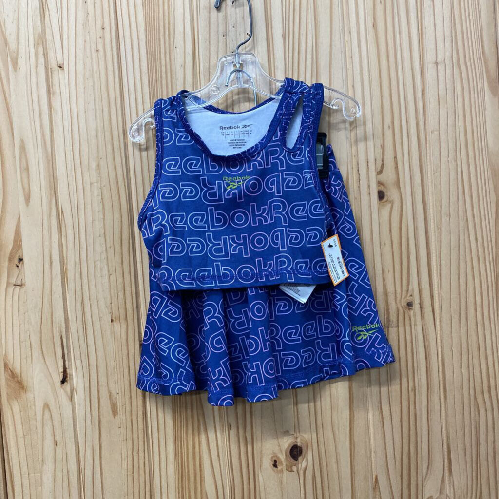 GIRLS REEBOK 2PC SET BLUE/LILAC 6