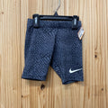 GIRLS NIKE SHORTS GREY/WHITE 6