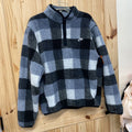 MEN NIKE S GREY PLAID SHERPA S NWT