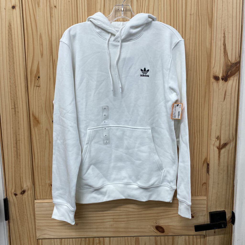 ADIDAS MENS S WHITE HOODIE