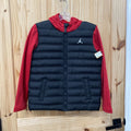 BOYS JORDAN L 12/13 JACKET/COAT RED/BLK NWOT