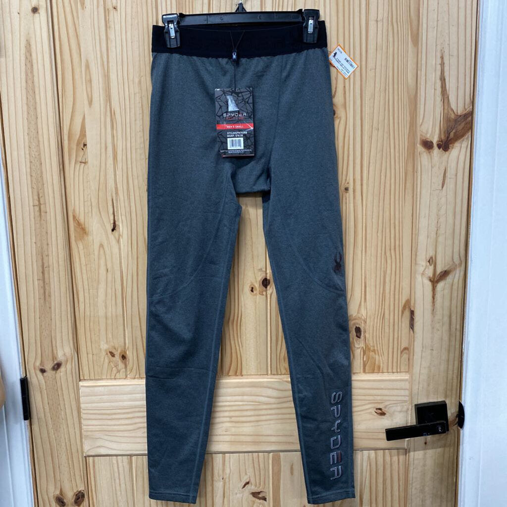 MENS S SPYDER COMPRESSION CHARCOAL NWT