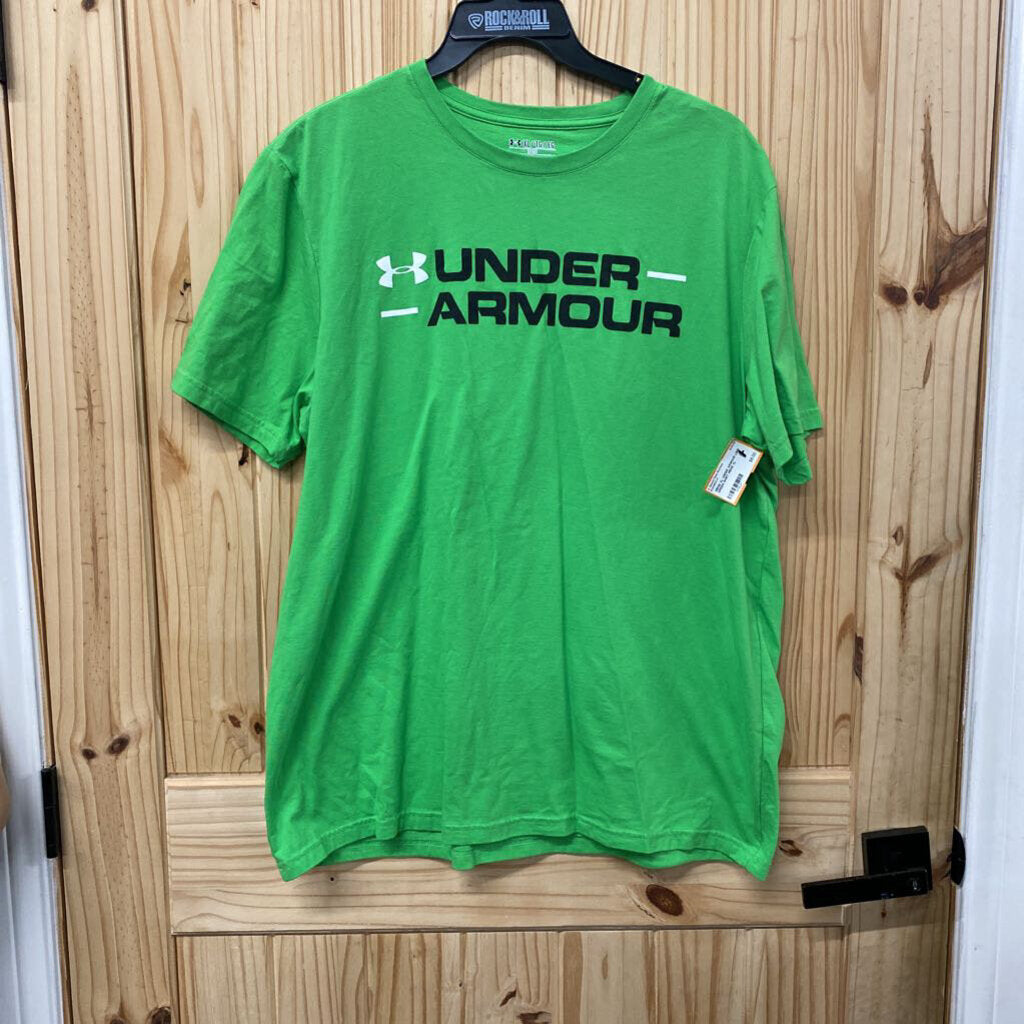 MENS XL UNDER ARMOUR LIME GREEN SHIRT