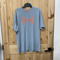 MENS XL UNDER ARMOUR GREY/BRIGHTORANGE