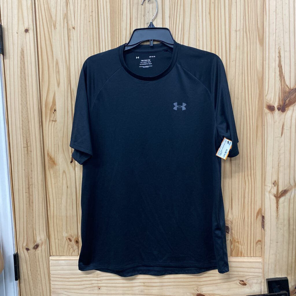 MENS UNDER ARMOUR BLK SHIRT L