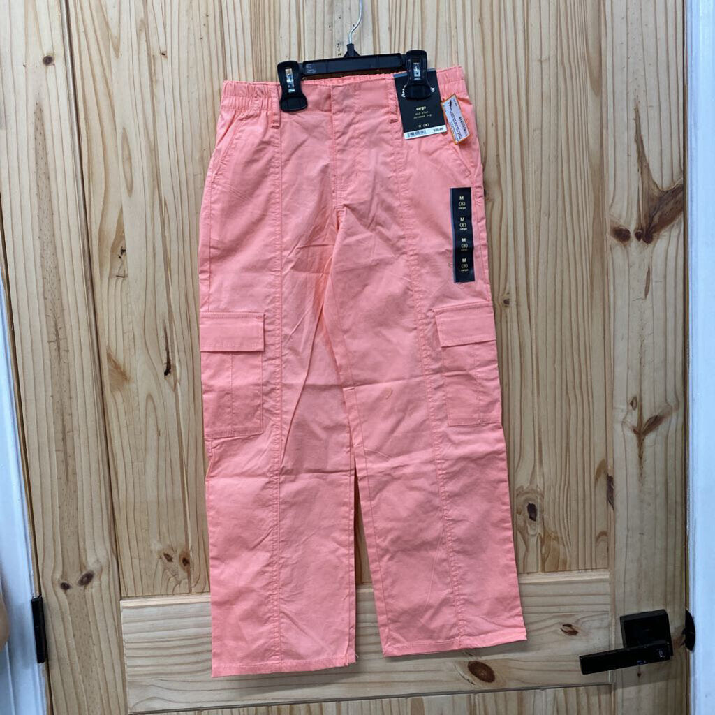 GIRLS ART CLASS CORAL CARGO PANTS M 8 NWT