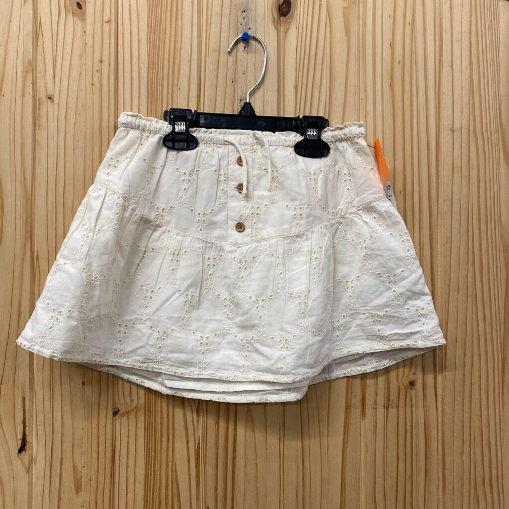 GIRLS OLD NAVY IVORY SKIRT M 8 NWT