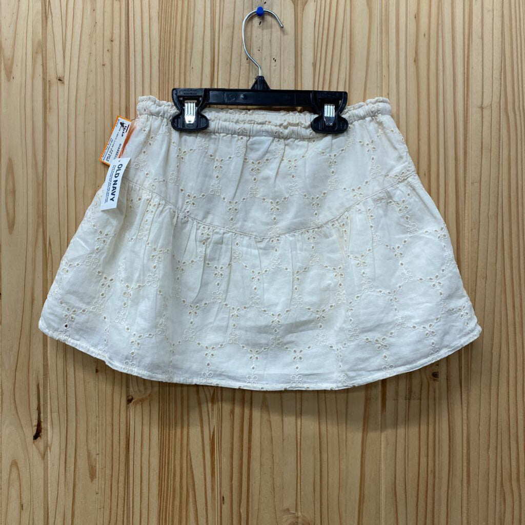 GIRLS OLD NAVY IVORY SKIRT M 8 NWT