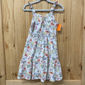 GIRLS WHITE FLORAL SL DRESS 6