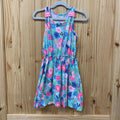 GIRLS TOMMY BAHAMA LT BLUE FLORAL SL DRESS S 5/6