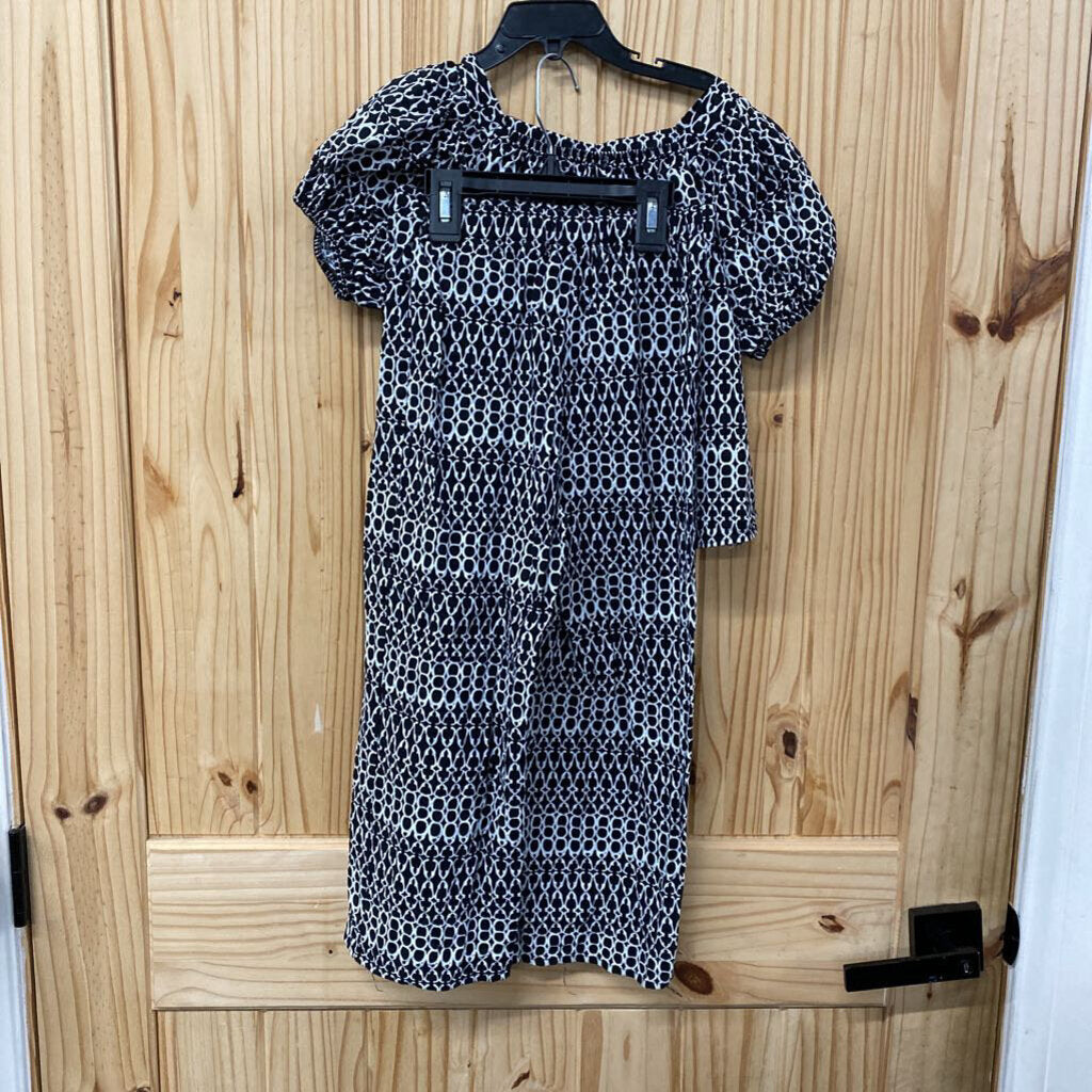GIRLS TAHARI 2PC SET BLK/WHITE 6